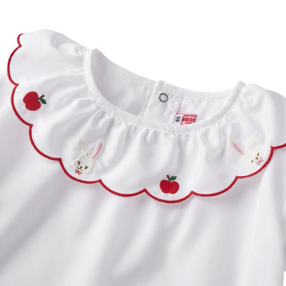 Sweet Apple Frill Collar Blouse