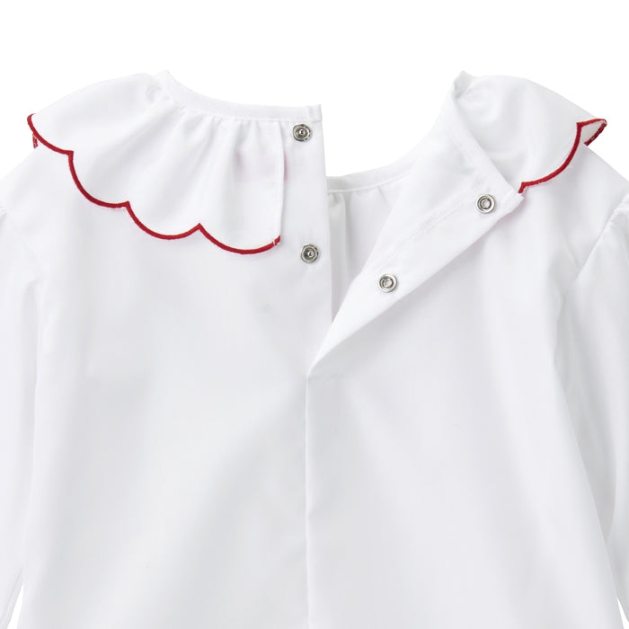 Sweet Apple Frill Collar Blouse