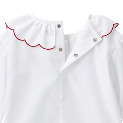 Sweet Apple Frill Collar Blouse