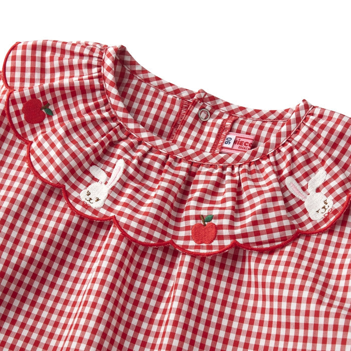 Sweet Apple Frill Collar Blouse