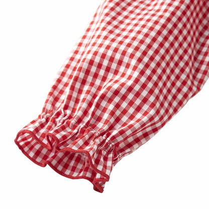 Sweet Apple Frill Collar Blouse