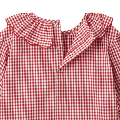 Sweet Apple Frill Collar Blouse