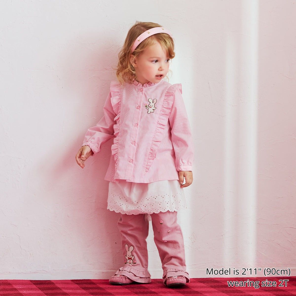 Sparkling Snow Crystal Frill Blouse