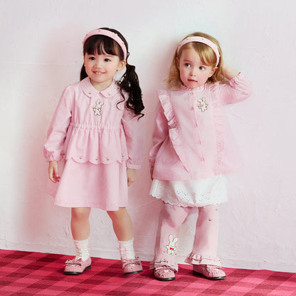 Sparkling Snow Crystal Frill Blouse