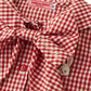 Sweet Gingham Ribbon Blouse
