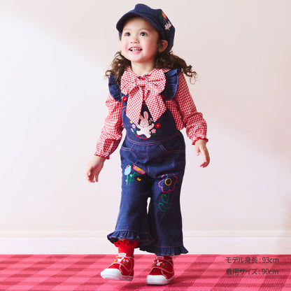 Sweet Gingham Ribbon Blouse