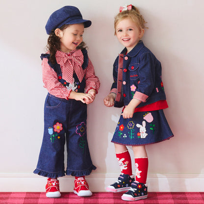 Sweet Gingham Ribbon Blouse