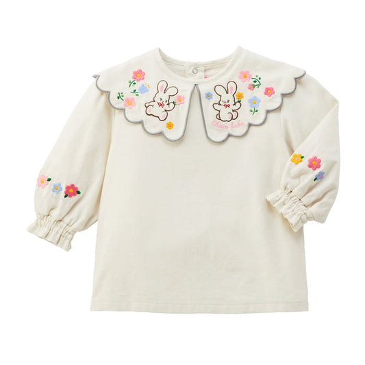Seasonal Gray x Pink Blouse