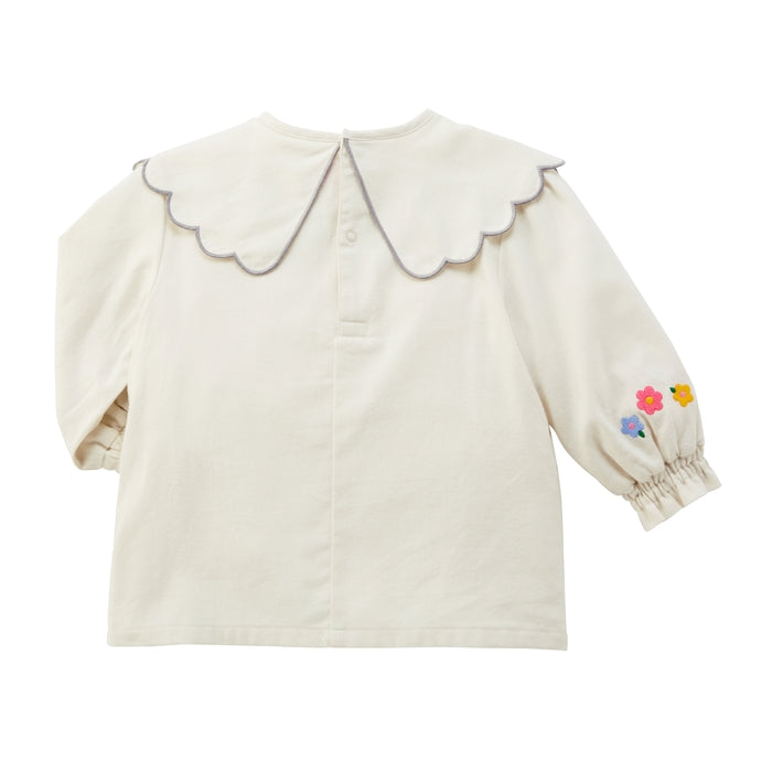 Seasonal Gray x Pink Blouse