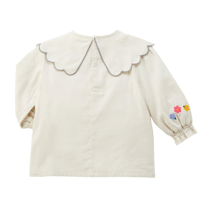 Seasonal Gray x Pink Blouse