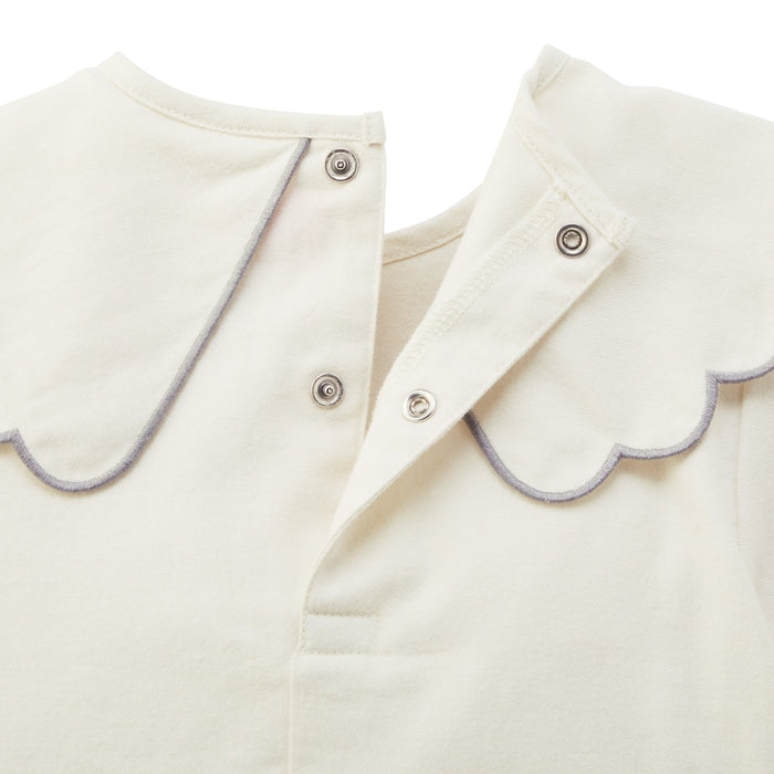 Seasonal Gray x Pink Blouse