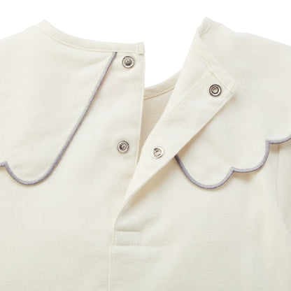 Seasonal Gray x Pink Blouse