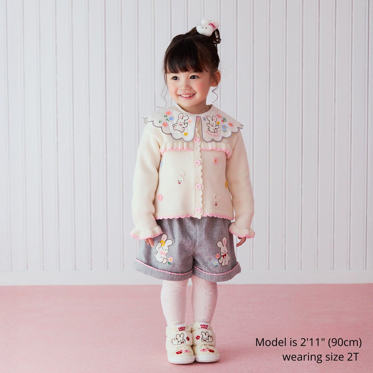 Seasonal Gray x Pink Blouse