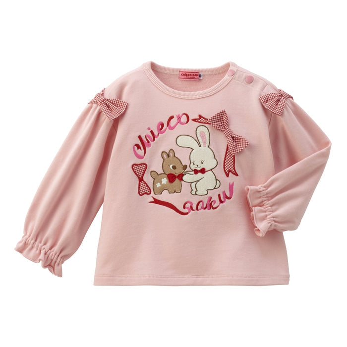 Sweet Gingham Ribbon Sweatshirt