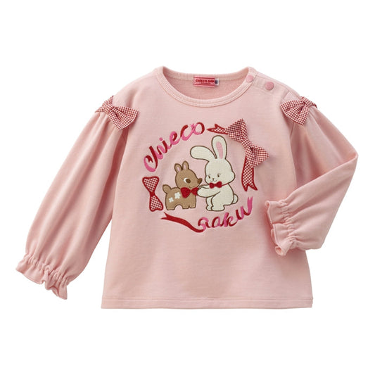 Sweet Gingham Ribbon Sweatshirt