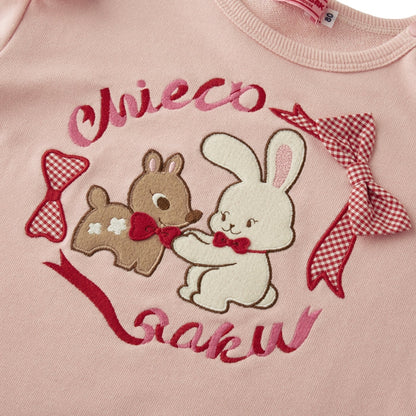 Sweet Gingham Ribbon Sweatshirt