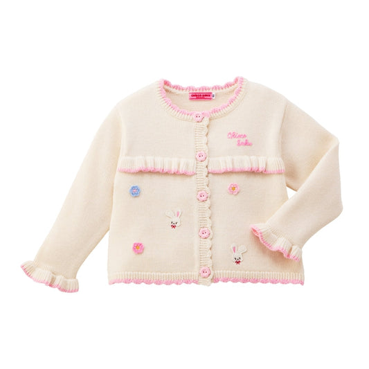 Seasonal Gray x Pink Cardigan
