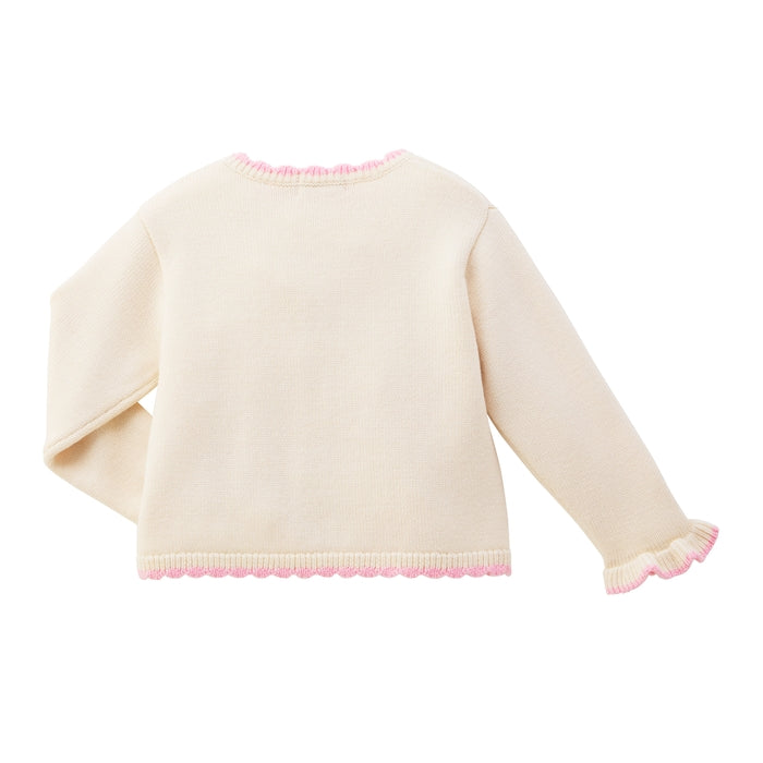 Seasonal Gray x Pink Cardigan