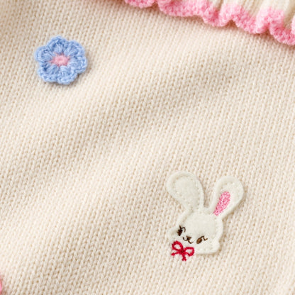 Seasonal Gray x Pink Cardigan