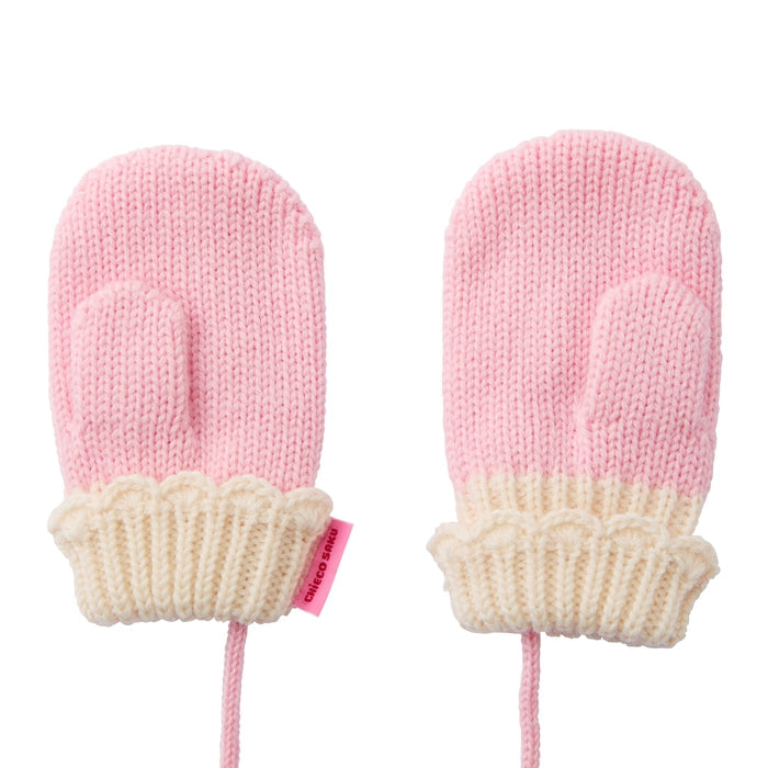 Seasonal Gray x Pink Mittens