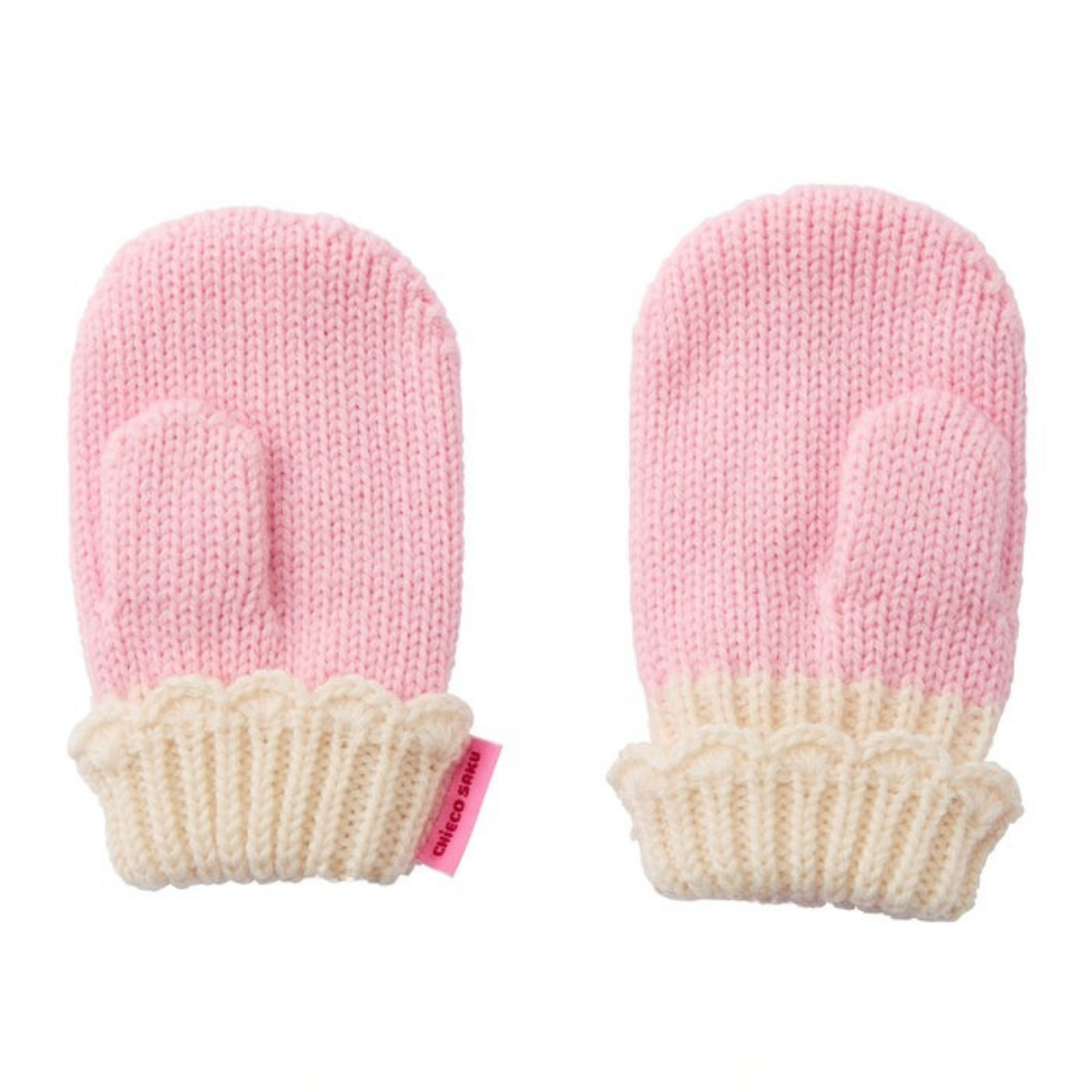 Seasonal Gray x Pink Mittens