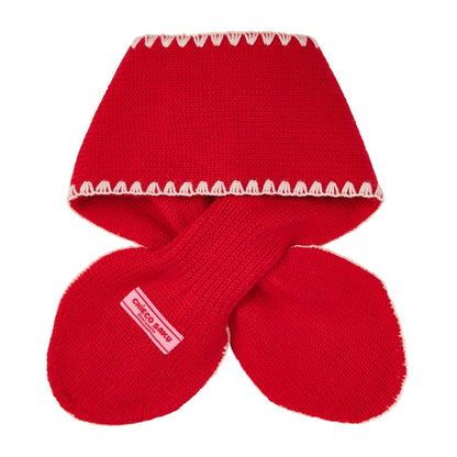 Red Knit Storybook Scarf