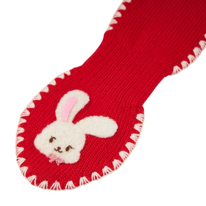 Red Knit Storybook Scarf