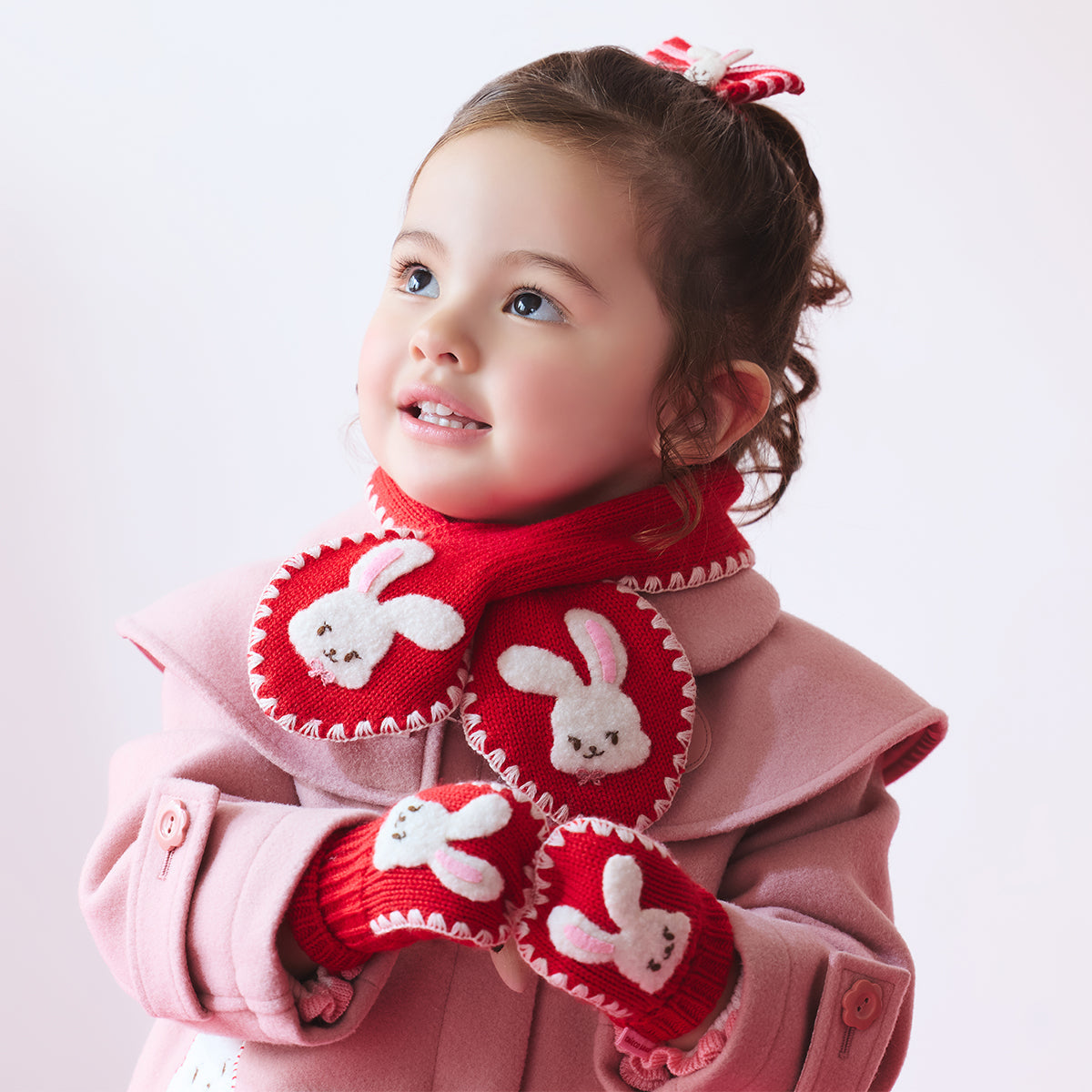 Red Knit Storybook Scarf
