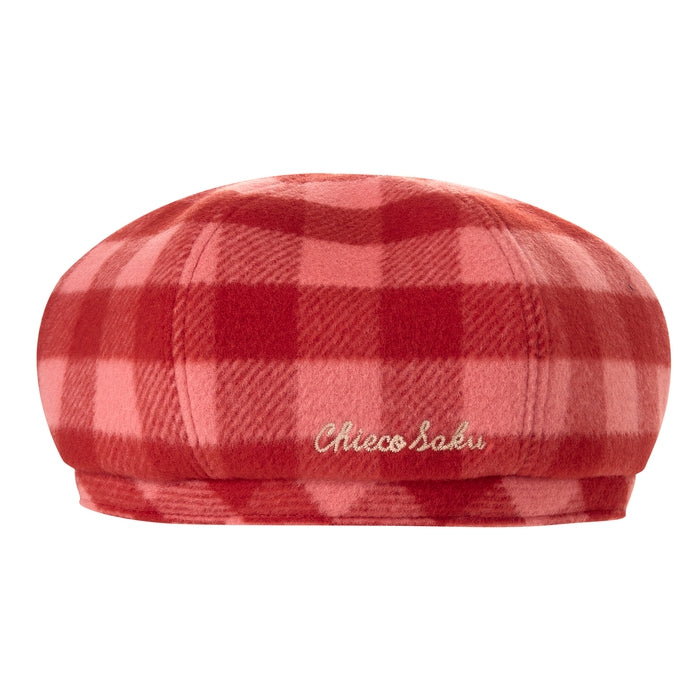 Sweet Plaid Wool Beret