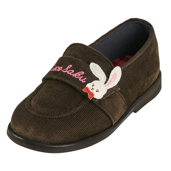 Sweet Logo Corduroy Loafers