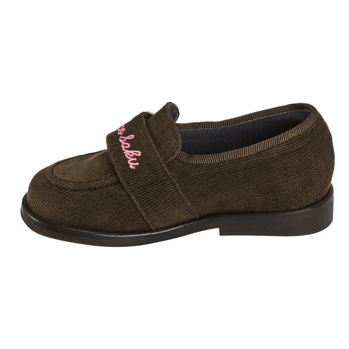 Sweet Logo Corduroy Loafers