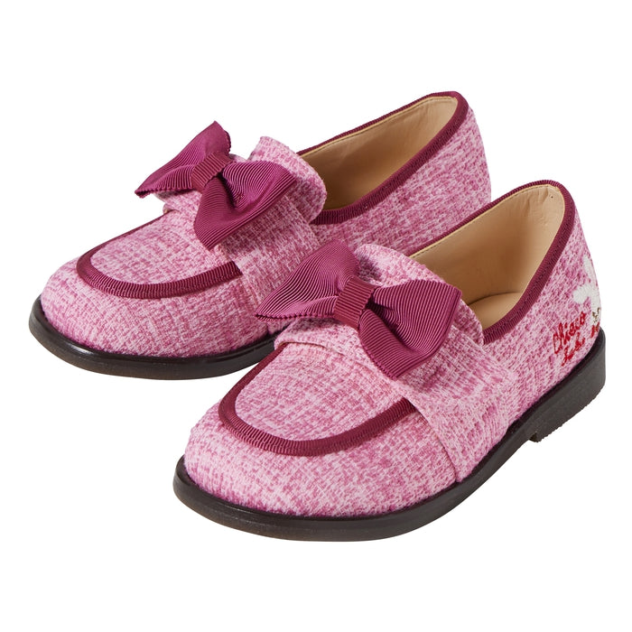 Sweet Strawberry Tweed Loafers