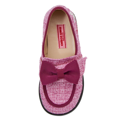 Sweet Strawberry Tweed Loafers