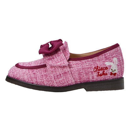 Sweet Strawberry Tweed Loafers
