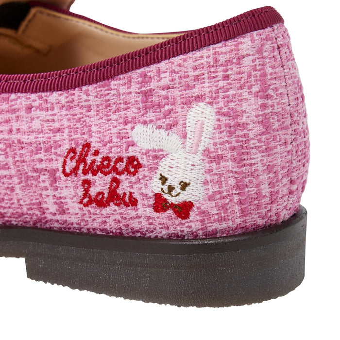 Sweet Strawberry Tweed Loafers