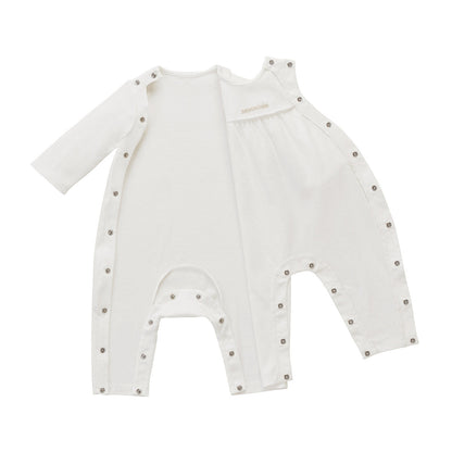 Sea Island Cotton Peter Pan Collar Coverall