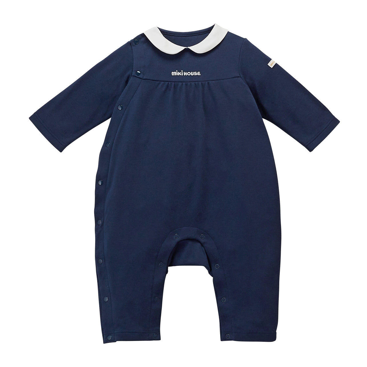 Sea Island Cotton Peter Pan Collar Coverall