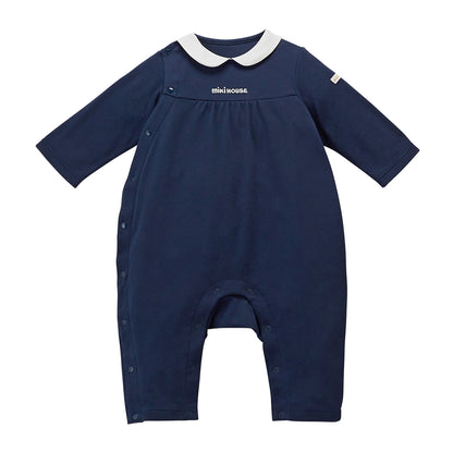 Sea Island Cotton Peter Pan Collar Coverall