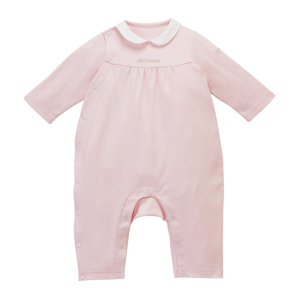 Sea Island Cotton Peter Pan Collar Coverall - PINK