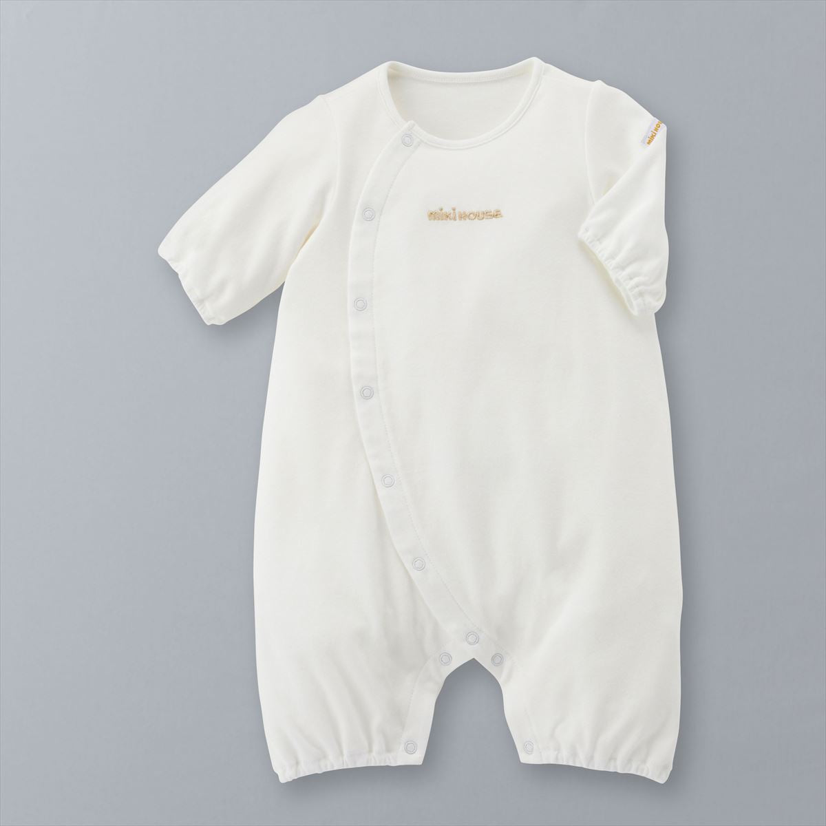 Sea Island Cotton MIKI HOUSE Logo Mini Coverall