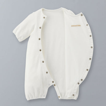 Sea Island Cotton MIKI HOUSE Logo Mini Coverall