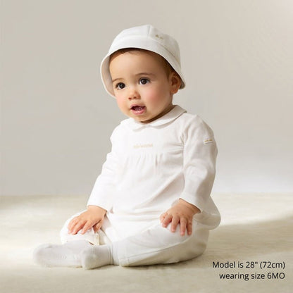 Sea Island Cotton Peter Pan Collar Coverall
