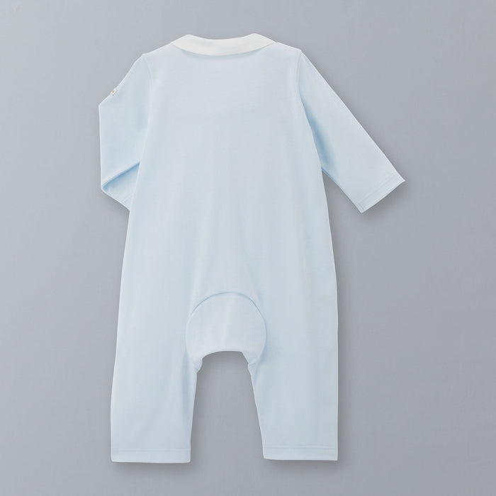 Sea Island Cotton Peter Pan Collar Coverall