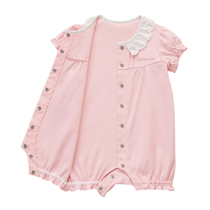 Sea Island Cotton Frill Collar Short Rompers