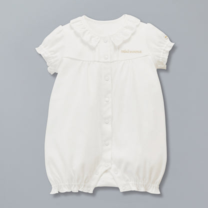 Sea Island Cotton Frill Collar Short Rompers