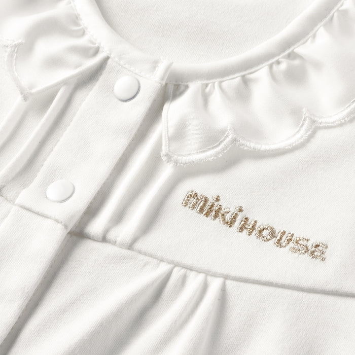 Sea Island Cotton Frill Collar Short Rompers