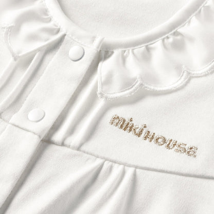 Sea Island Cotton Frill Collar Short Rompers