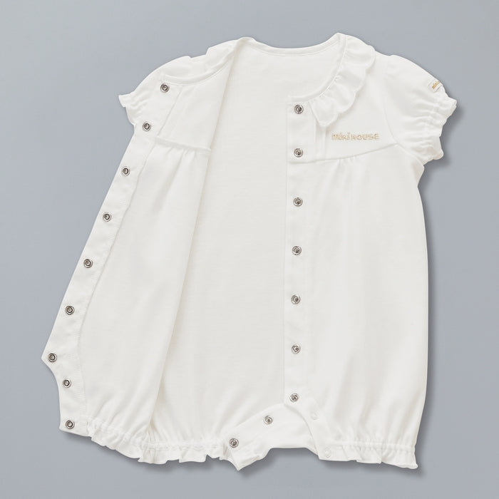 Sea Island Cotton Frill Collar Short Rompers