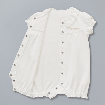 Sea Island Cotton Frill Collar Short Rompers