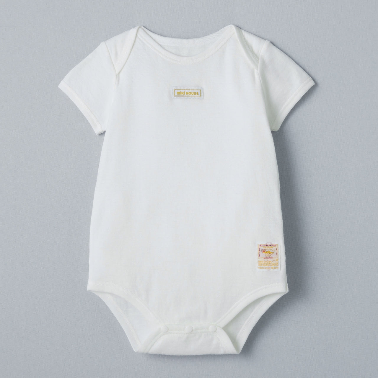 Sea Island Cotton Short-Sleeve Onesie Bodysuit